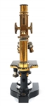 1905 BAUSCH & LOMB BRASS MICROSCOPE WITH CASE