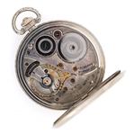 MEN'S ELGIN 14K WHITE GOLD CASE POCKET WATCH