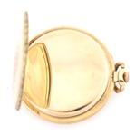 MEN'S ASTER 14K YELLOW GOLD CASE POCKET WATCH