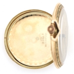 MEN'S ASTER 14K YELLOW GOLD CASE POCKET WATCH
