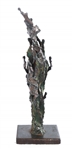 MIKE BUCHA TROPICAL FISH BRONZE SCULPTURE