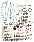SEMI-PRECIOUS STONE COSTUME JEWELRY 