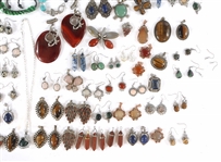 SEMI-PRECIOUS STONE COSTUME JEWELRY 