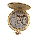 MEN'S ELGIN 14K YELLOW GOLD CASE POCKET WATCH 