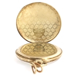 MEN'S ELGIN 14K YELLOW GOLD CASE POCKET WATCH 