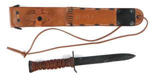 REPLICA WWII US M3 1943 COMBAT KNIFE & SCABBARD