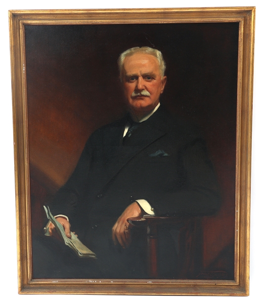 F. O. SALISBURY ENGLISH NOBLEMAN OIL PAINTING ON CANVAS