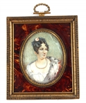 FRENCH PORTRAIT PAINTINGS ON PORCELAIN