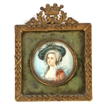 FRENCH PORTRAIT PAINTINGS ON PORCELAIN