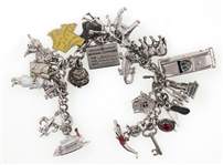 STERLING SILVER CHARM BRACELET