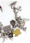 STERLING SILVER CHARM BRACELET
