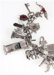 STERLING SILVER CHARM BRACELET