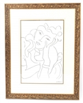 HENRI MATISSE LE FLEUR FRAMED LITHOGRAPH
