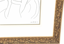 HENRI MATISSE LE FLEUR FRAMED LITHOGRAPH