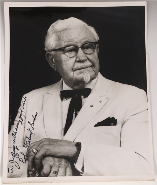 COL. SANDERS AUTOGRAPHED PHOTO
