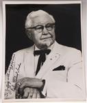 COL. SANDERS AUTOGRAPHED PHOTO