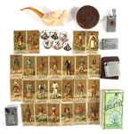 TOBACCIANA ITEMS - MEERSCHAUM PIPE, LIGHTERS & MORE