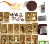 TOBACCIANA ITEMS - MEERSCHAUM PIPE, LIGHTERS & MORE