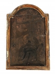 MOTHER MARY JESUS AT THE CROSS BRONZE PLAQUE
