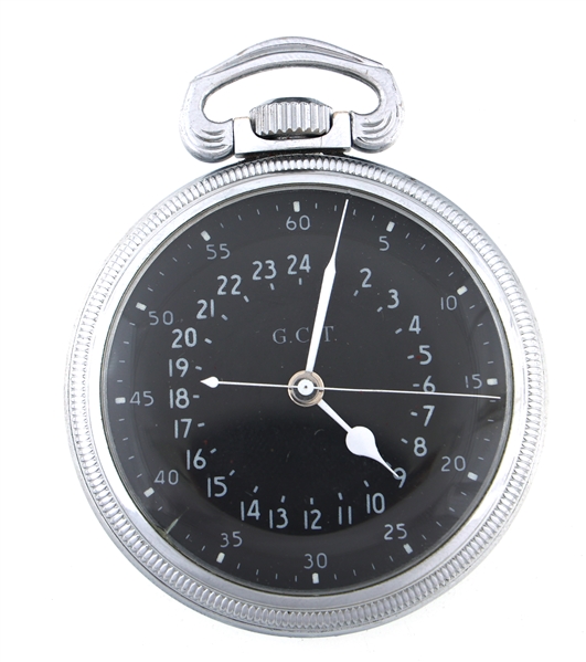 WWII HAMILTON MILITARY G.C.T. 4992B POCKET WATCH