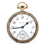 MENS HAMILTON GOLD FILLED CASE POCKET WATCH