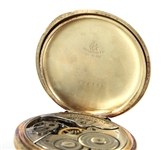 MEN'S HAMILTON GOLD FILLED CASE POCKET WATCH