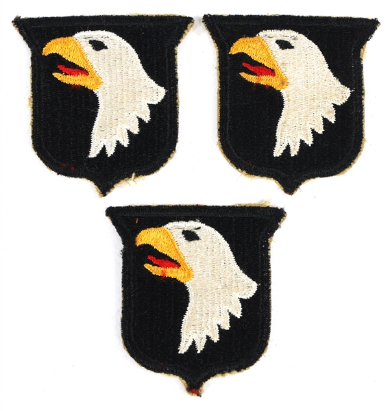WWII US 101st AIRBORNE DIV. SCREAMING EAGLE PATCHES