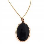 19th C. GOLD FILLED JEWELRY TINTYPE LOCKET & FOB