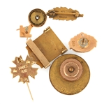 GOLD & GOLD FILLED MILITARY & CIVILIAN PINS & CLASP