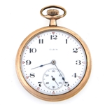 MENS ELGIN GOLD FILLED CASE POCKET WATCH