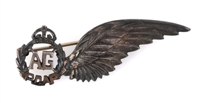 STERLING SILVER MILITARY AIR FORCE & MARKSMAN BADGES