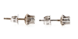 14K WHITE GOLD DIAMOND STUD EARRINGS