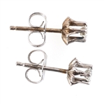 14K WHITE GOLD DIAMOND STUD EARRINGS
