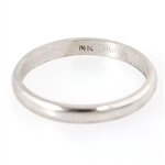 14K WHITE GOLD WEDDING BAND RING