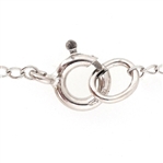 14K WHITE GOLD SOLITAIRE DIAMOND NECKLACE
