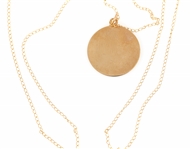 14K YELLOW GOLD SAINT CHRISTOPHER ICON NECKLACE