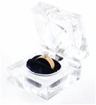 14K YELLOW GOLD SOLITAIRE DIAMOND RING 