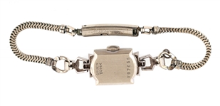 ART DECO 14K WHITE GOLD GRUEN DIAMOND WRISTWATCH