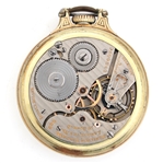 MEN'S HAMILTON GOLD FILLED CASE POCKET WATCH