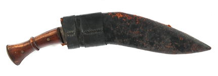 GURKHA KUKRI KNIFE WITH LEATHER SHEATH