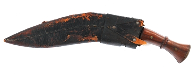 GURKHA KUKRI KNIFE WITH LEATHER SHEATH