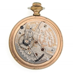 MEN'S HAMILTON RAILROAD GOLD FILLED CASE POCKET WATCH