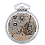 MEN'S HAMILTON RAILROAD NICKEL CASE POCKET WATCH