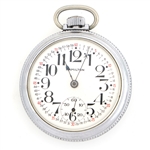 MENS HAMILTON RAILROAD NICKEL CASE POCKET WATCH