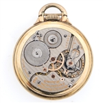 MEN'S HAMILTON RAILROAD GOLD FILLED CASE POCKET WATCH