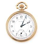 MENS BURLINGTON GOLD FILLED CASE POCKET WATCH