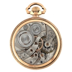 MEN'S BURLINGTON GOLD FILLED CASE POCKET WATCH