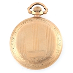 MEN'S BURLINGTON GOLD FILLED CASE POCKET WATCH