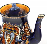 GIEN FRANCE RENAISSANCE FOND BLEU PORCELAIN SET