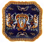 GIEN FRANCE RENAISSANCE FOND BLEU PORCELAIN SET